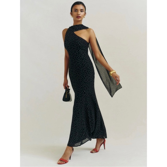 Reformation Rosalynn Dress Polka Dot Size 4 - Picture 2 of 4